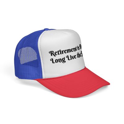 Trucker Hat – “Retirement is Dead. Long Live the Simp.”